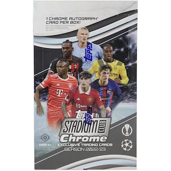 2022-23 Topps Stadium Club Chrome Soccer Hobby Box – MP Sports Cards
