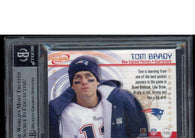 2001 Pacific Prism Atomic Jersey Patches Tom Brady #125 BGS 0015449457