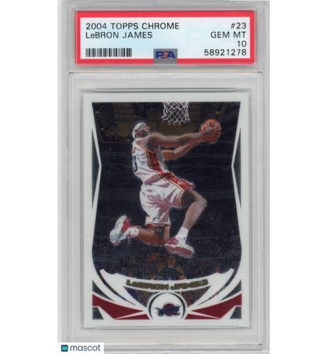 2004 Topps Chrome LeBron James #23 PSA 10 Cavaliers!