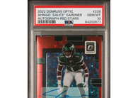 2022 Donruss Optic Ahmad “Sauce” Gardner #228 Auto-Red Stars #'d 5/11 PSA 10!