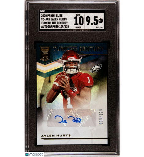 2020 Elite Jalen Hurts #TC-JAH Turn Of The Century Auto #'d /125 SGC 9.5 | 10!