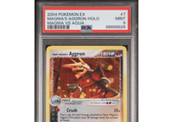 2004 PokéMon EX Magma's Aggron-Holo #7 Magma vs Aqua PSA 9!