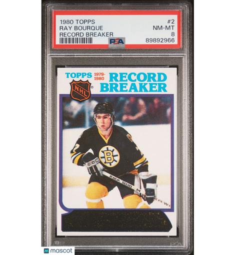 1980 Topps Ray Bourque #2 PSA 8