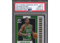 2017 Donruss Optic Rookie Dominator Signatures Jayson Tatum #'d 23/49 PSA 9!