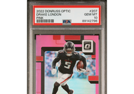 2022 Panini Donruss Optic Drake London #207 Pink PSA 10 Falcons!